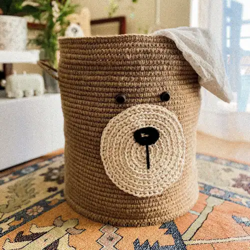 Jute baskets — storage baskets made from natural jute