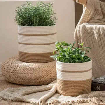 Jute planters — eco-friendly plant pots for home and garden