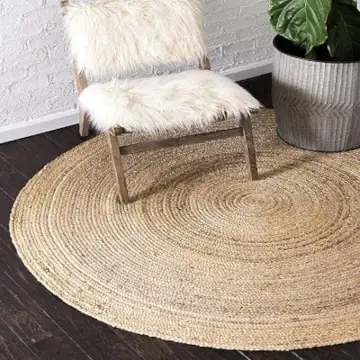 Handwoven jute rugs — natural floor rugs wholesale supplier